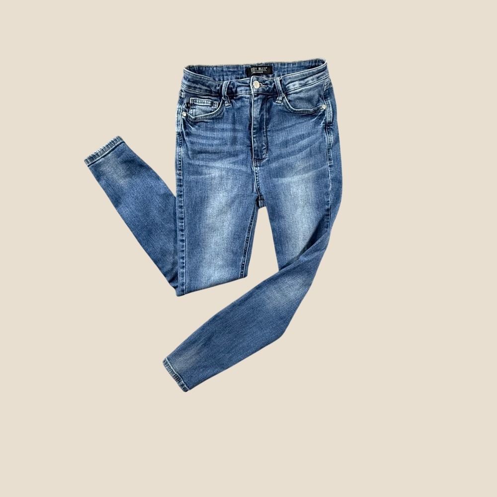 Judy Blue Womens High Waisted Skinny Jeans Medium Wash JB88799 MD-CO Size 7/28